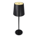 Wiederaufladbare Alu-Tischlampe, höhenverstellbar farbe schwarz sechste Ansicht