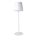 Wiederaufladbare Alu-Tischlampe, höhenverstellbar farbe weiß