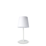 Wiederaufladbare Alu-Tischlampe, höhenverstellbar farbe weiß dritte Ansicht