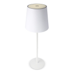 Wiederaufladbare Alu-Tischlampe, höhenverstellbar farbe weiß fünfte Ansicht