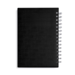 A5-Ringbuchkalender mit Bezug aus Kunstleder farbe schwarz