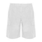 Kurze Arbeitsshorts aus Baumwolle 200 g/m2 Roly Armour farbe weiß zweite Ansicht