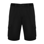 Kurze Arbeitsshorts mit Taschen 250 g/m2 Roly Vitara farbe schwarz zweite Ansicht