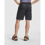 Kurze Arbeitsshorts mit Taschen 250 g/m2 Roly Vitara farbe schwarz vierte Gebrauchsansicht