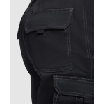 Kurze Arbeitsshorts mit Taschen 250 g/m2 Roly Vitara farbe schwarz zweite Detailansicht