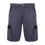 Kurze Arbeitsshorts aus Baumwolle 250 g/m2 Roly Tahoe farbe schwarz zweite Ansicht