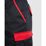 Kurze Arbeitsshorts aus Baumwolle 250 g/m2 Roly Tahoe farbe rot erste Detailansicht