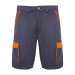 Kurze Arbeitsshorts aus Baumwolle 250 g/m2 Roly Tahoe farbe orange zweite Ansicht