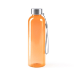 RPET-Trinkflasche mit transparentem Körper und Trageband, 600 ml farbe orange zweite Ansicht