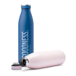 Thermoflasche aus Stahl mit vakuumisoliertem Kupferkern, 750 ml farbe schwarz erste Detailansicht