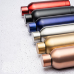 Edelstahl-Thermoskanne mit glatter Oberfläche 550ml farbe roségold zweite Detailansicht