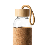 Glasflasche mit Naturkorkhülle 500ml farbe natürliche farbe zweite Detailansicht