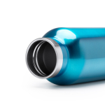 Edelstahlflasche mit Bambusdeckel und klappbarem Griff, 500 ml farbe schwarz zweite Detailansicht