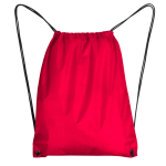 Turnbeutel aus 210D-Polyester mit Metallösen farbe rot zweite Ansicht