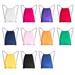 Turnbeutel aus 210D-Polyester mit Metallösen farbe rot zweite Detailansicht