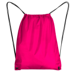 Turnbeutel aus 210D-Polyester mit Metallösen farbe rosa zweite Ansicht