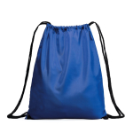 Turnbeutel aus 210D-Polyester mit Metallösen farbe köngisblau erste Gebrauchsansicht