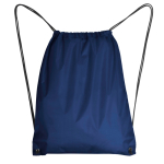 Turnbeutel aus 210D-Polyester mit Metallösen farbe marineblau zweite Ansicht