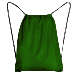 Turnbeutel aus 210D-Polyester mit Metallösen farbe dunkelgrün zweite Ansicht