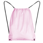 Turnbeutel aus 210D-Polyester mit Metallösen farbe hellrosa zweite Ansicht