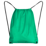 Turnbeutel aus 210D-Polyester mit Metallösen farbe smaragdgrün zweite Ansicht
