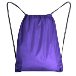 Turnbeutel aus 210D-Polyester mit Metallösen farbe purpurfarben zweite Ansicht