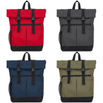 Rucksack aus 900D-Polyester mit Rollverschluss und Verschlussriemen farbe militärgrün fünfte Detailansicht