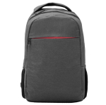 Melierter Polyester-Rucksack mit Laptopfach farbe mattschwarz zweite Ansicht