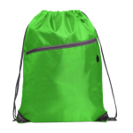 Multifunktionaler Turnbeutel mit Frontreißverschluss farbe schwarz zweite Ansicht