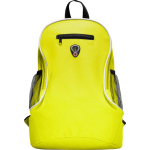 Günstiger Rucksack aus Polyester mit verschiedenen Fächern bedrucken farbe gelb zweite Ansicht