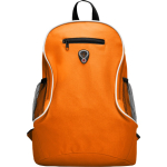Günstiger Rucksack aus Polyester mit verschiedenen Fächern bedrucken farbe orange zweite Ansicht