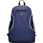 Günstiger Rucksack aus Polyester mit verschiedenen Fächern bedrucken farbe marineblau zweite Ansicht