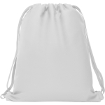 Sportlicher Turnbeutel aus 150 g/m2 Polyester farbe weiß zweite Ansicht