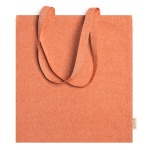 Recycelte Baumwolltasche bedrucken, Tragkraft: 8 kg, 120 g/m2 farbe gelb zweite Gebrauchsansicht