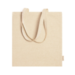 Recycelte Baumwolltasche bedrucken, Tragkraft: 8 kg, 120 g/m2 farbe natürliche farbe zweite Ansicht