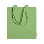 Recycelte Baumwolltasche bedrucken, Tragkraft: 8 kg, 120 g/m2 farbe mintgrün zweite Ansicht