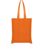 Non Woven Tasche mit langen heißversiegelten Henkeln farbe orange zweite Ansicht