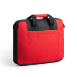 Gepolsterte Dokumententasche aus Polyester, ideal für Laptops farbe rot erste Gebrauchsansicht