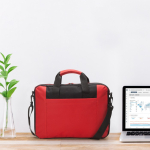 Gepolsterte Dokumententasche aus Polyester, ideal für Laptops farbe rot zweite Detailansicht