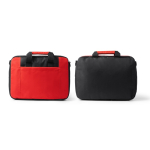 Gepolsterte Dokumententasche aus Polyester, ideal für Laptops farbe rot vierte Detailansicht