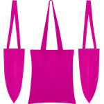 Baumwolltasche mit langem Henkel in verschiedenen Farben farbe rosa erste Detailansicht