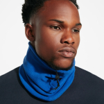Fleece-Schlauchtuch aus Polyester mit elastischem Versteller farbe rot zweite Detailansicht