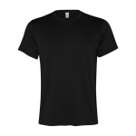 Technisches Herren-T-Shirt aus recyceltem Polyester farbe schwarz zweite Ansicht