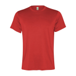 Technisches Herren-T-Shirt aus recyceltem Polyester farbe rot zweite Ansicht