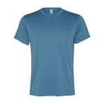 Technisches Herren-T-Shirt aus recyceltem Polyester farbe bondi blau zweite Ansicht