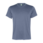 Technisches Herren-T-Shirt aus recyceltem Polyester farbe blaugrau zweite Ansicht