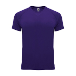Kurzärmeliges Funktionsshirt aus Control-Dry-Stoff farbe purpurfarben zweite Ansicht