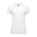 Tailliertes Funktionsshirt für Damen aus Polyester farbe weiß zweite Ansicht