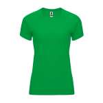 Tailliertes Funktionsshirt für Damen aus Polyester farbe grün zweite Ansicht