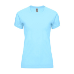 Tailliertes Funktionsshirt für Damen aus Polyester farbe hellblau zweite Ansicht